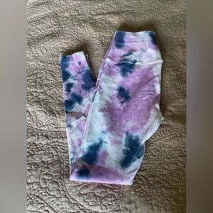 Spiritual Gangster Pink and Blue Tie-Dye Leggings